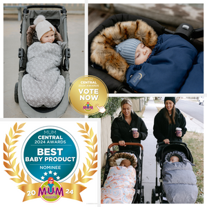 baby luno Nordic Footmuff Pram Liner - Native Wildlife