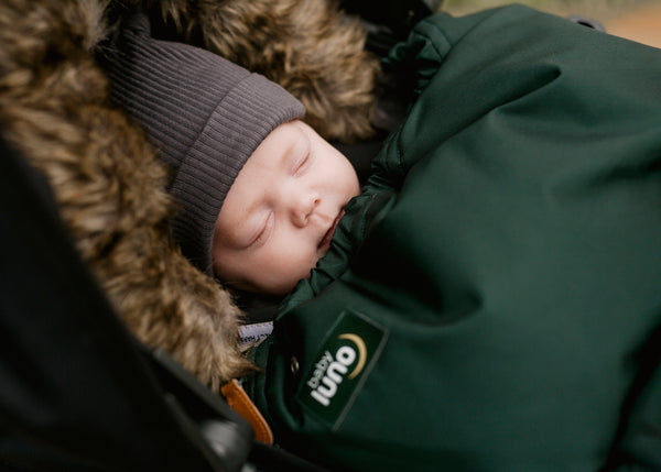 baby luno Nordic Footmuff Pram Liner - Hunter Green