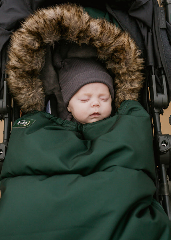 baby luno Nordic Footmuff Pram Liner - Hunter Green