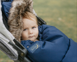 baby luno Nordic Footmuff Pram Liner - Deep Blue