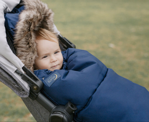 baby luno Nordic Footmuff Pram Liner - Deep Blue