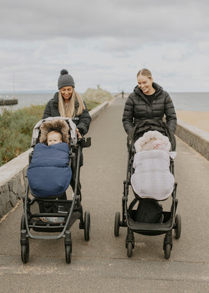 baby luno Nordic Footmuff Pram Liner - Deep Blue