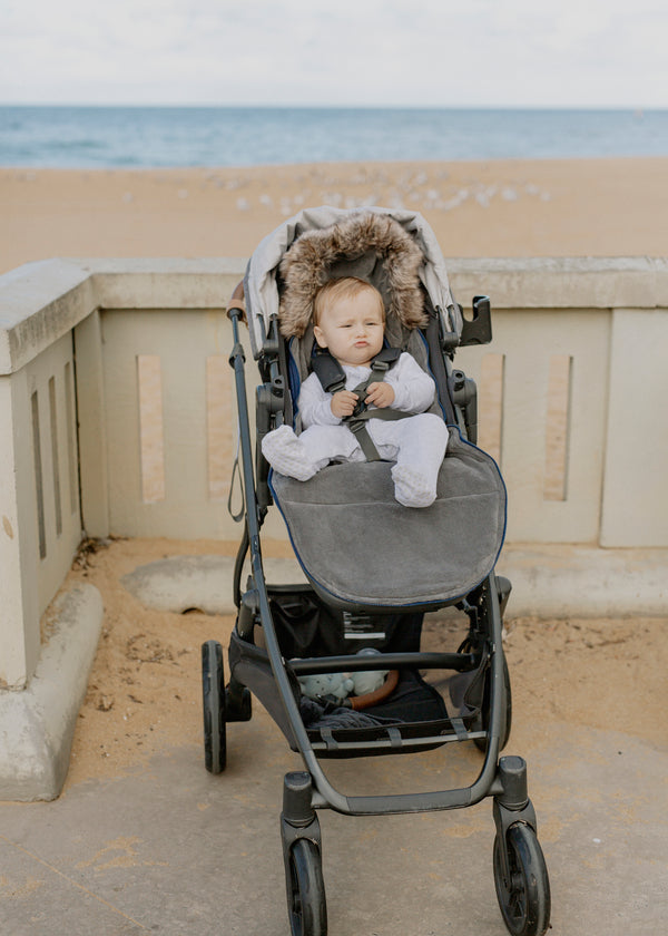 baby luno Nordic Footmuff Pram Liner - Deep Blue