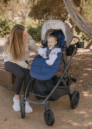 baby luno Nordic Footmuff Pram Liner - Deep Blue