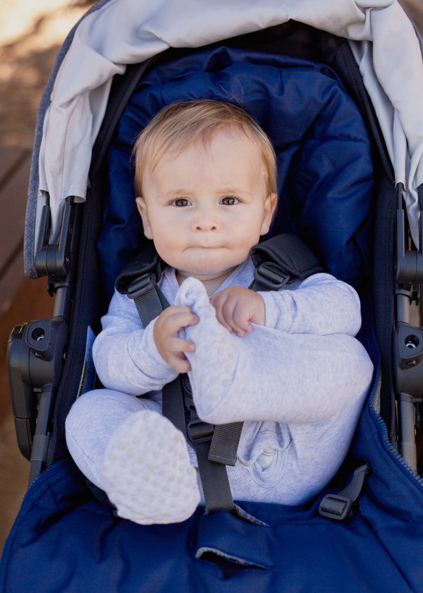 baby luno Nordic Footmuff Pram Liner - Deep Blue