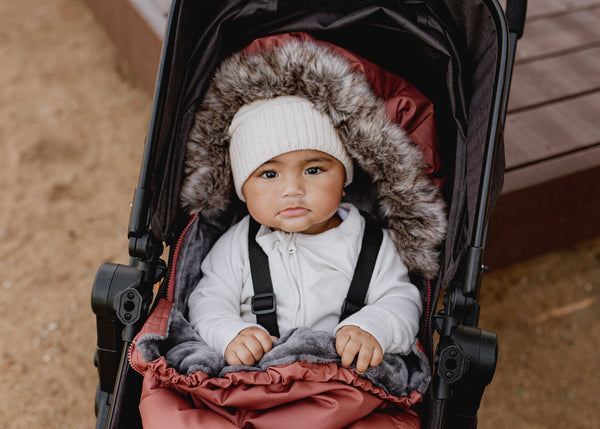 baby luno Nordic Footmuff Pram Liner - Terracotta