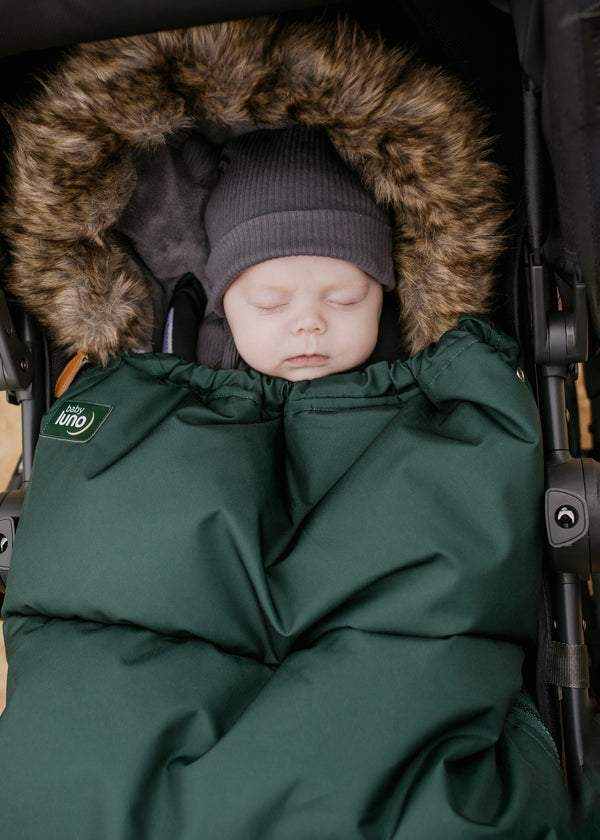 baby luno Nordic Footmuff Pram Liner - Hunter Green
