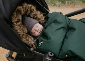baby luno Nordic Footmuff Pram Liner - Hunter Green