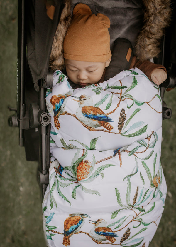 baby luno Nordic Footmuff Pram Liner - Native Wildlife