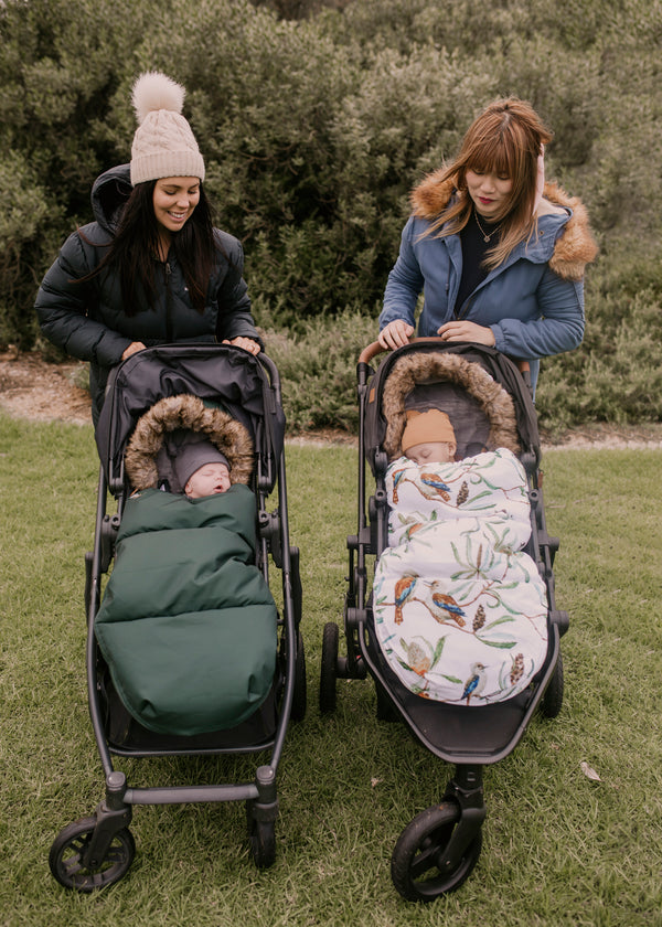 baby luno Nordic Footmuff Pram Liner - Hunter Green