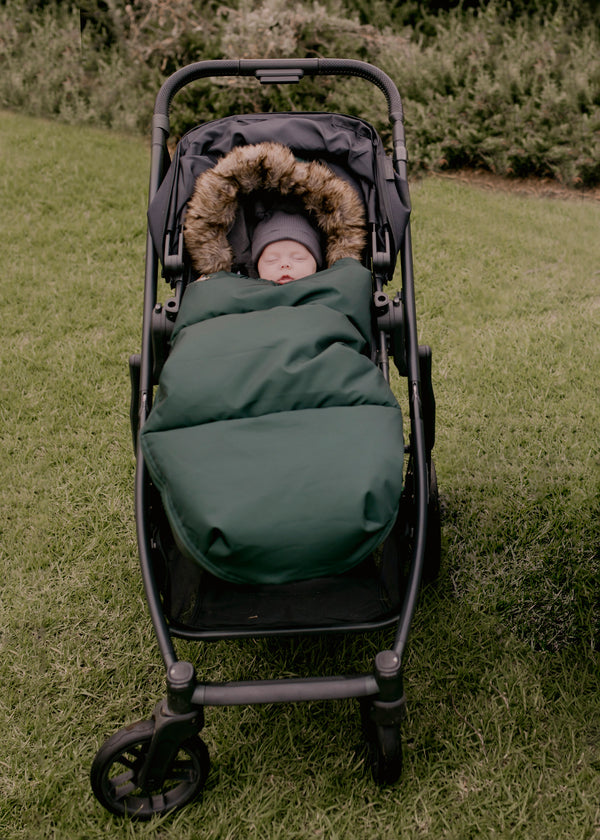 baby luno Nordic Footmuff Pram Liner - Hunter Green