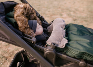 baby luno Nordic Footmuff Pram Liner - Hunter Green