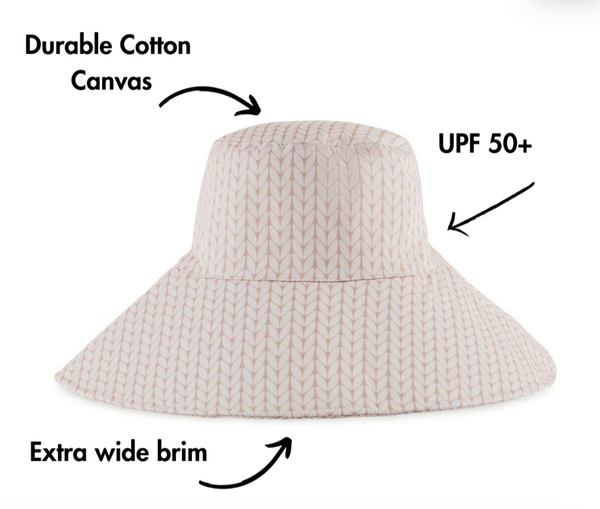 UPF50+ Bucket Hat - Sage Resort (Kids & Adult)