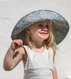 UPF50+ Bucket Hat - Sage Resort (Kids & Adult)