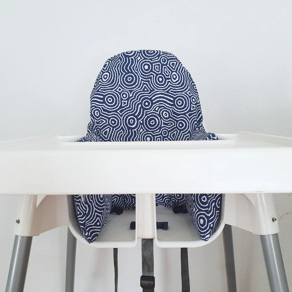High Chair Cushion Cover - Water Dreaming