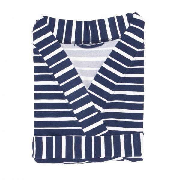 Mummy Robe Cardi - Blue Stripe - Baby Luno