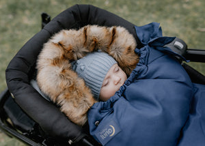baby luno Nordic Footmuff Pram Liner - Deep Blue