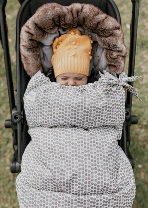 baby luno Nordic Footmuff Pram Liner - Raindrops
