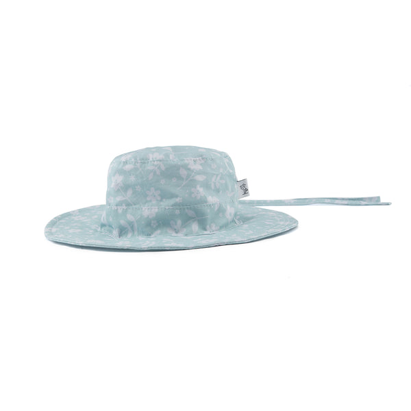 Baby Bucket Hat - Floral Green (0-12 months)