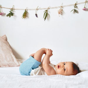Baby Shorts - Powder Blue Slouch Pocket - Baby Luno