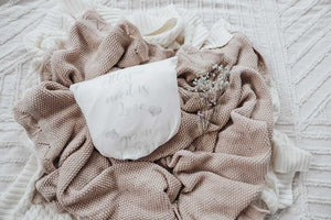 baby luno Bamboo Fitted Cot Sheet - Love Is All You Need