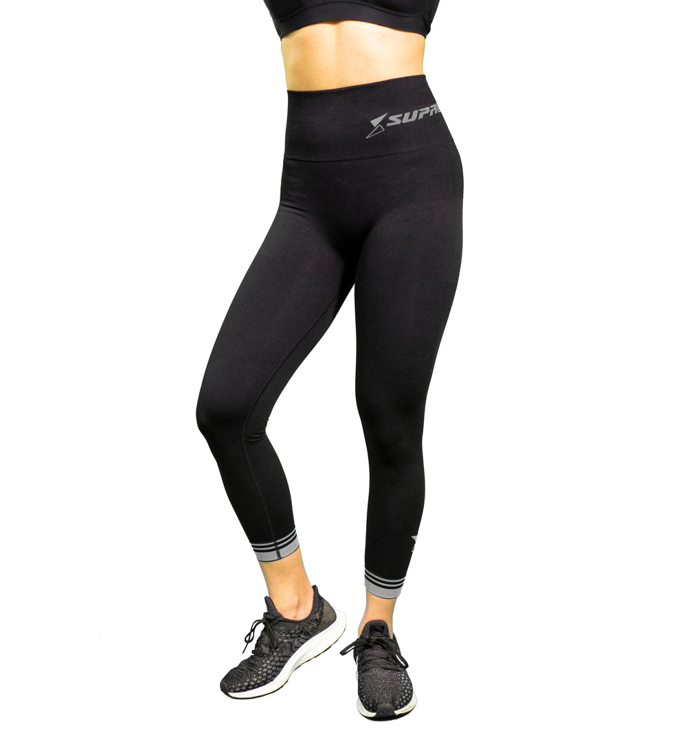 Postpartum Recovery Leggings - CORETECH™ SupaCore Vixen 7/8 Black
