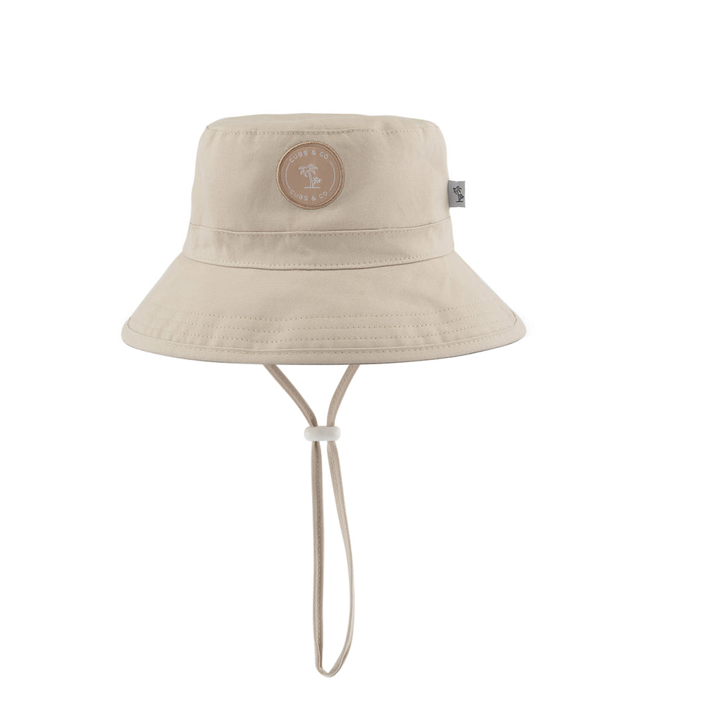 Kids Bucket Hat UPF50+ Taupe (1-7 years)