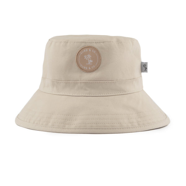 Kids Bucket Hat UPF50+ Taupe (1-7 years)