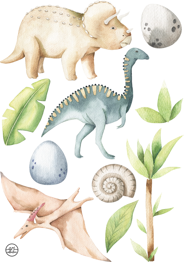 Fabric Wall Decals - Dinosaurs Pterodactyl