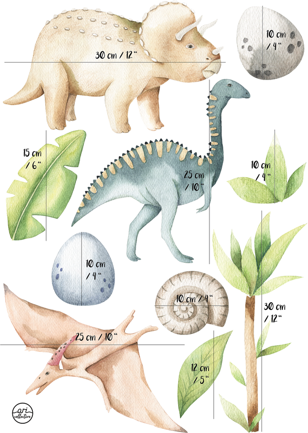 Fabric Wall Decals - Dinosaurs Pterodactyl