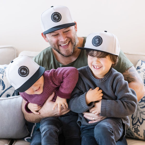 Snapback Hat - Signature Grey (Kids-Adults)