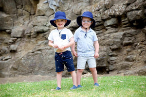 Kids Sunhat UPF 50+ Blue - Baby Luno