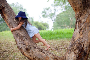 Kids Sunhat UPF 50+ Blue - Baby Luno