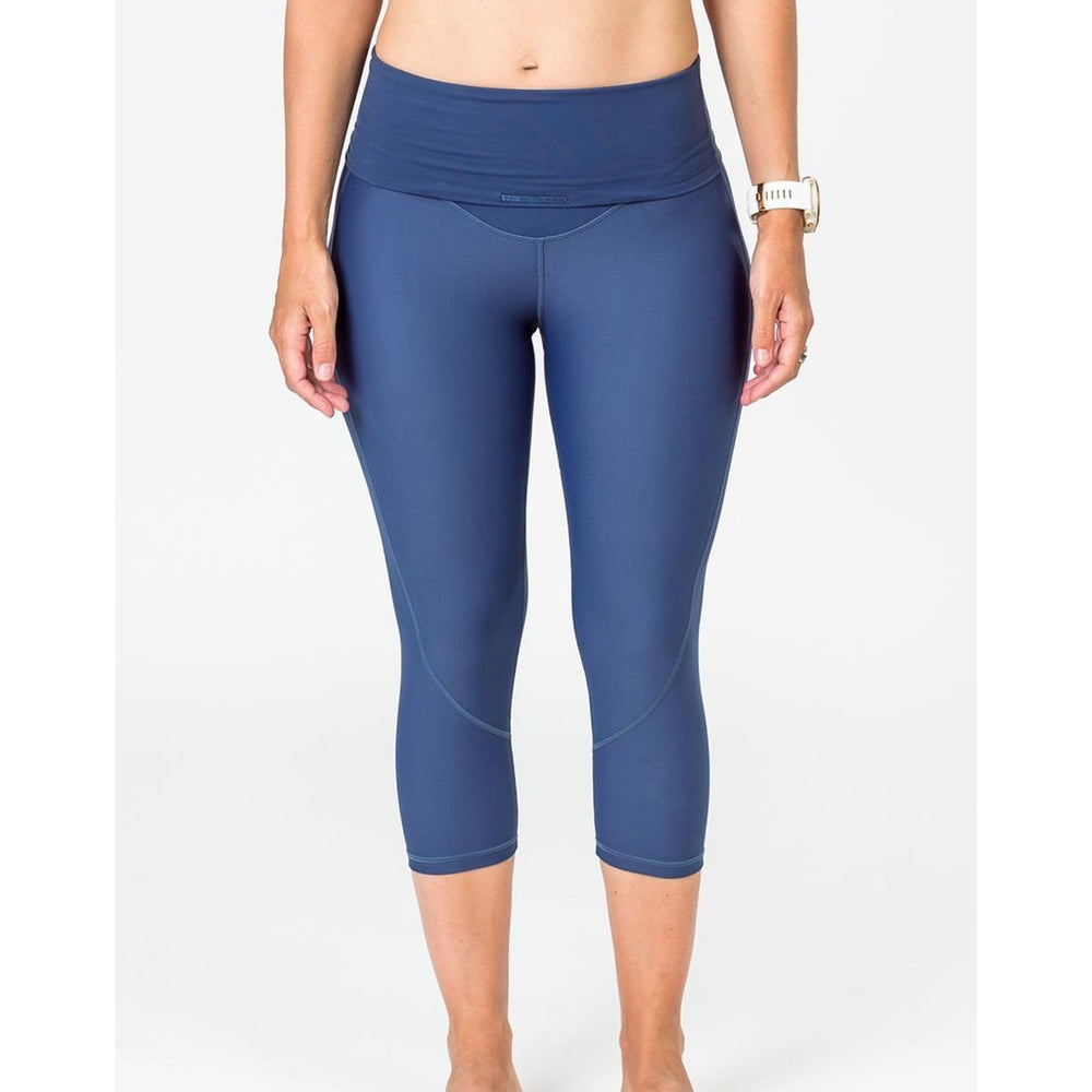 Maternity Leggings - Cadenshae 3/4 Pregnancy & Postpartum Bondi Blue - Baby Luno
