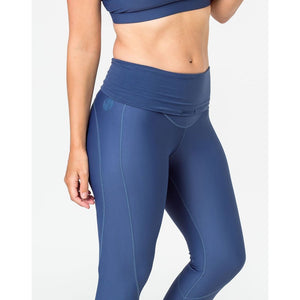Maternity Leggings - Cadenshae 3/4 Pregnancy & Postpartum Bondi Blue - Baby Luno