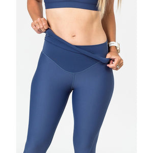 Maternity Leggings - Cadenshae 3/4 Pregnancy & Postpartum Bondi Blue - Baby Luno
