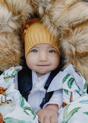 baby luno Nordic Footmuff Pram Liner - Native Wildlife
