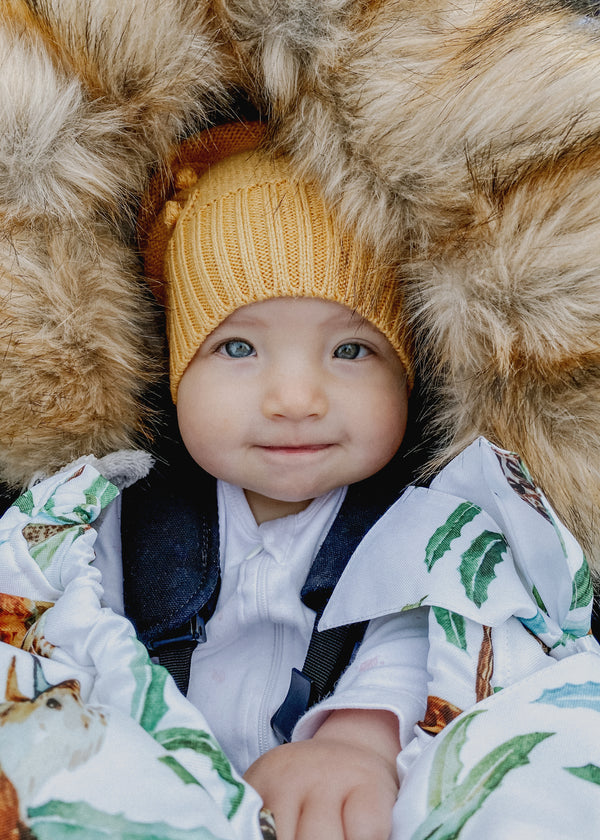 baby luno Nordic Footmuff Pram Liner - Native Wildlife