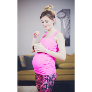 Pregnancy Singlet Bright Pink - Baby Luno