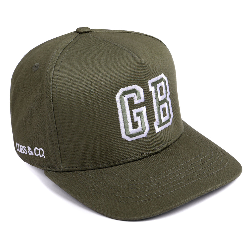 Snapback Hat - PERSONALISED (Kids-Adults) Olive