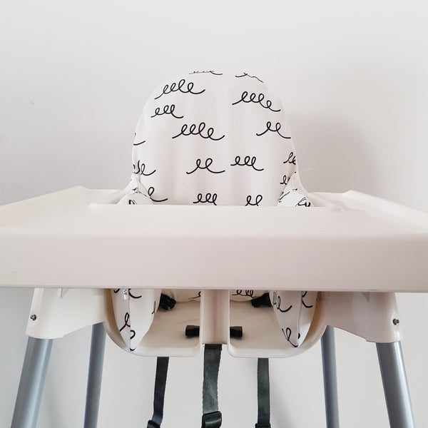High Chair Cushion Cover - Squiggle