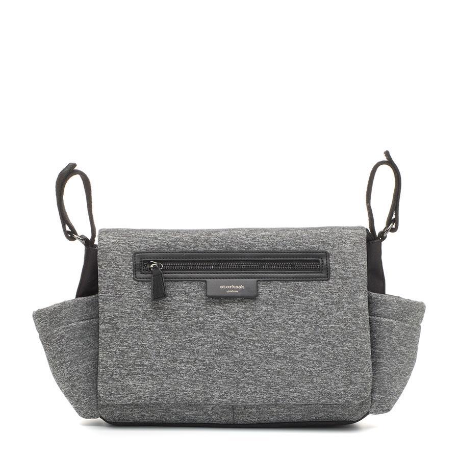 Universal Pram Organiser Storksak Scuba Luxe - Grey Marl - Baby Luno