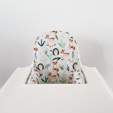 High Chair Cushion Cover - Woodland Animals