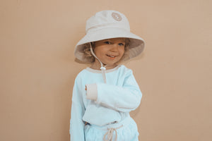 Kids Bucket Hat UPF50+ Taupe (1-7 years)