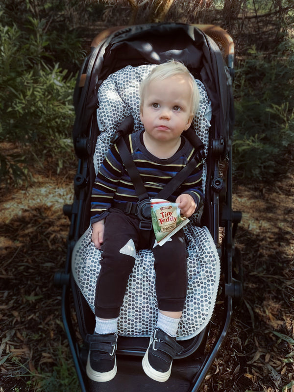 baby luno Nordic Footmuff Pram Liner - Raindrops